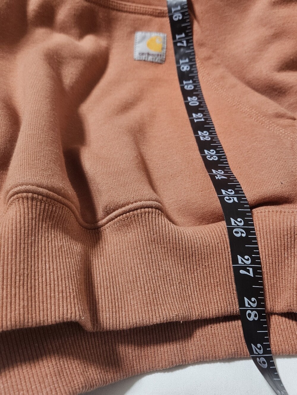 Carhartt Rain Defender Loose Fit Hooded Quarter Zip Sweatshirt Hoodie Medium M - Picture 7 of 7